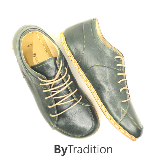 Sneaker - Koperen klinknagel - Natuurlijke en maatwerk barefoot - Toledo groen - Man