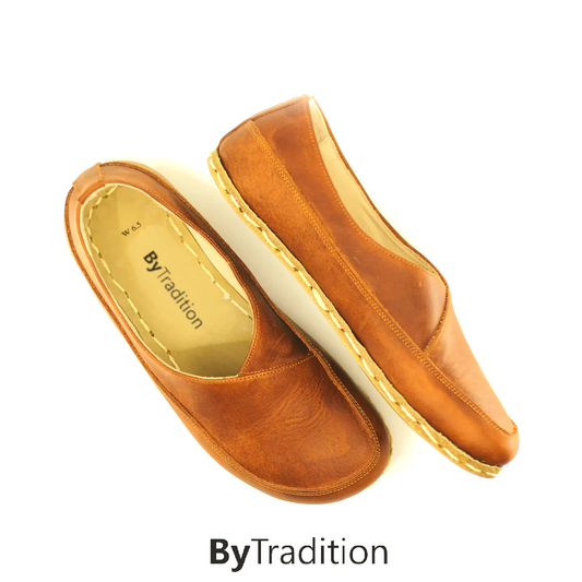 Loafer - Koperen klinknagel - Natuurlijke en maatwerk barefoot - Nieuwbruin