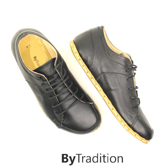 Sneaker - Koperen klinknagel - Natuurlijke en maatwerk barefoot - Zwart