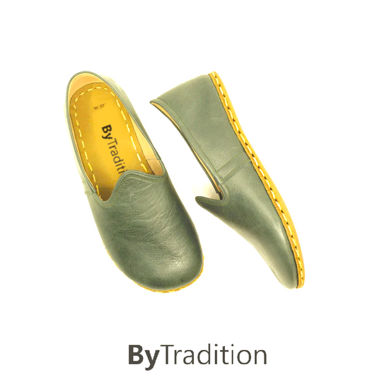 Loafer - Sportief - Koperen klinknagel - Natuurlijke en maatwerk barefoot - Toledo groen