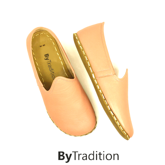 Loafer - Sportief - Koperen klinknagel - Natuurlijke en maatwerk barefoot - Lichtroze