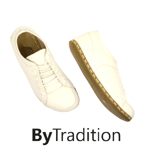 Sneaker - Koperen klinknagel - Natuurlijke en maatwerk barefoot - Wit - Man